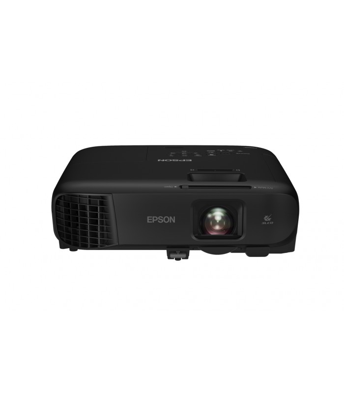 PROYECTOR EPSON PowerLite FH52+ 4000 LUMENES 3LCD Full HD, 1XVGA,1XRCA,2XHDMI, Wi-Fi, MIRACAST, 12K ECO, BK V11H978021,1Y