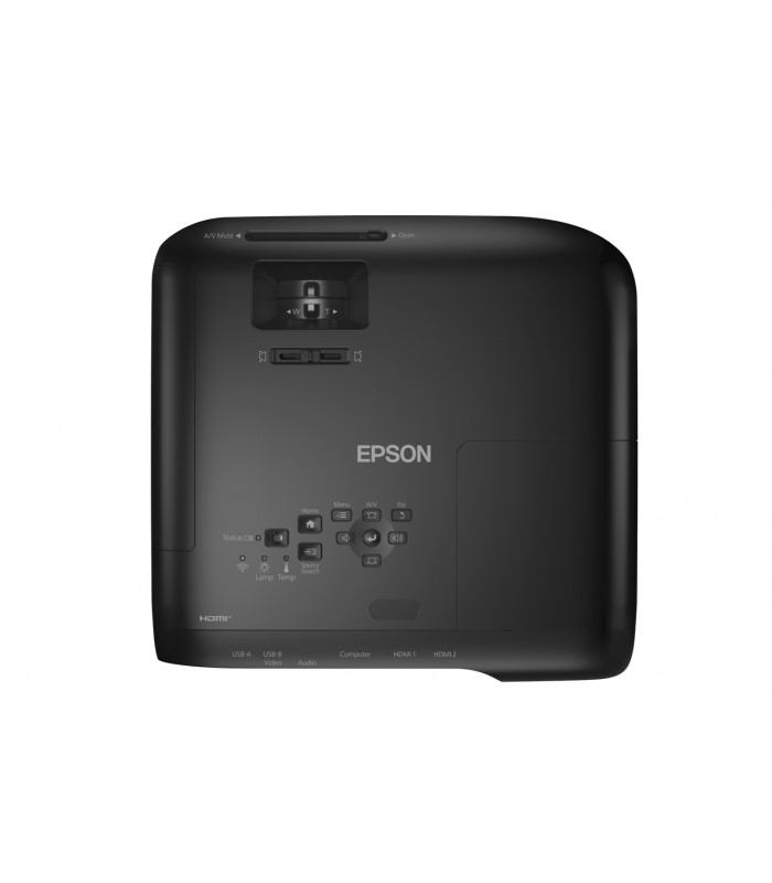 PROYECTOR EPSON PowerLite FH52+ 4000 LUMENES 3LCD Full HD, 1XVGA,1XRCA,2XHDMI, Wi-Fi, MIRACAST, 12K ECO, BK V11H978021,1Y