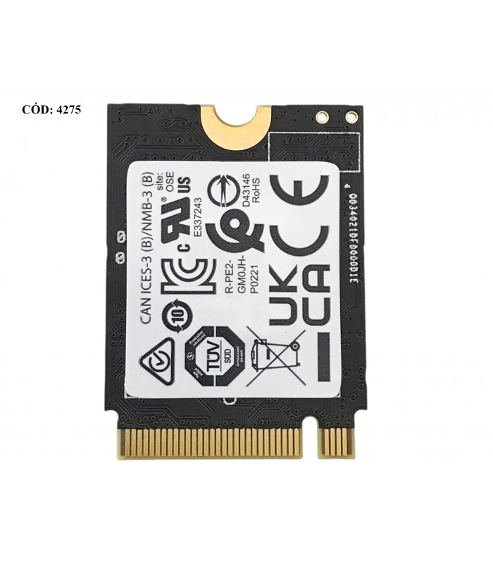 SSD PHISON P0221 512GB NVMe PCIe GEN4 X4 M.2 2230 /QLC 3D NAND/ TBW 300 / 3600-3400MB/s RW / 0RK2PJ ORIG.