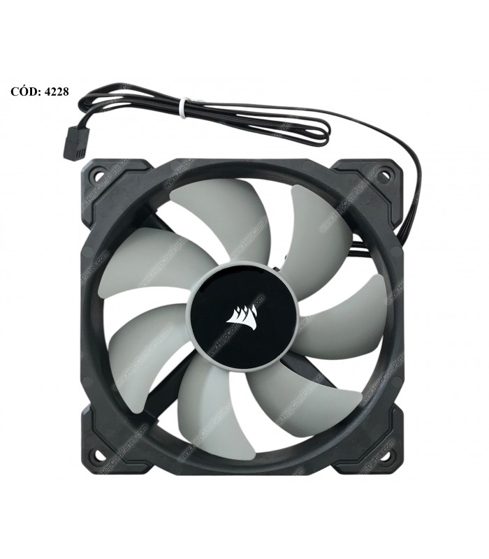 VENTILADOR CORSAIR ML120 120mm PWM PREMIUM MAGNETIC LEVITATION COMPU 400-2400RPM 4PIN DC 12V 0.219A 31-005165 ORIG.