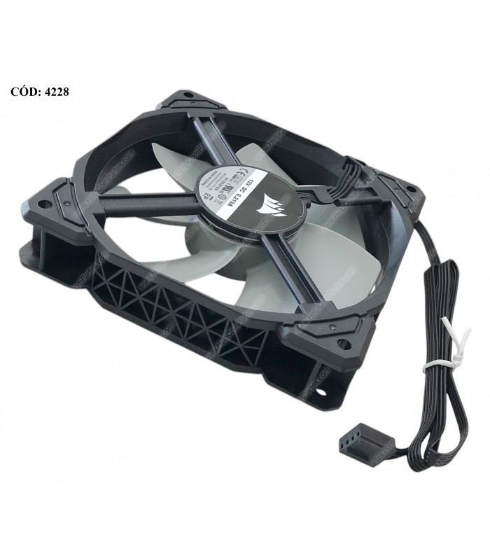 VENTILADOR CORSAIR ML120 120mm PWM PREMIUM MAGNETIC LEVITATION COMPU 400-2400RPM 4PIN DC 12V 0.219A 31-005165 ORIG.