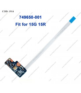 POWER BUTTON HP BD W/CABLE 250 255 256 G3 /15-G 15-H 15-R 15-T 15-Z 15Z-G 15T-R SERIES + CABLE/12cm 749650-001