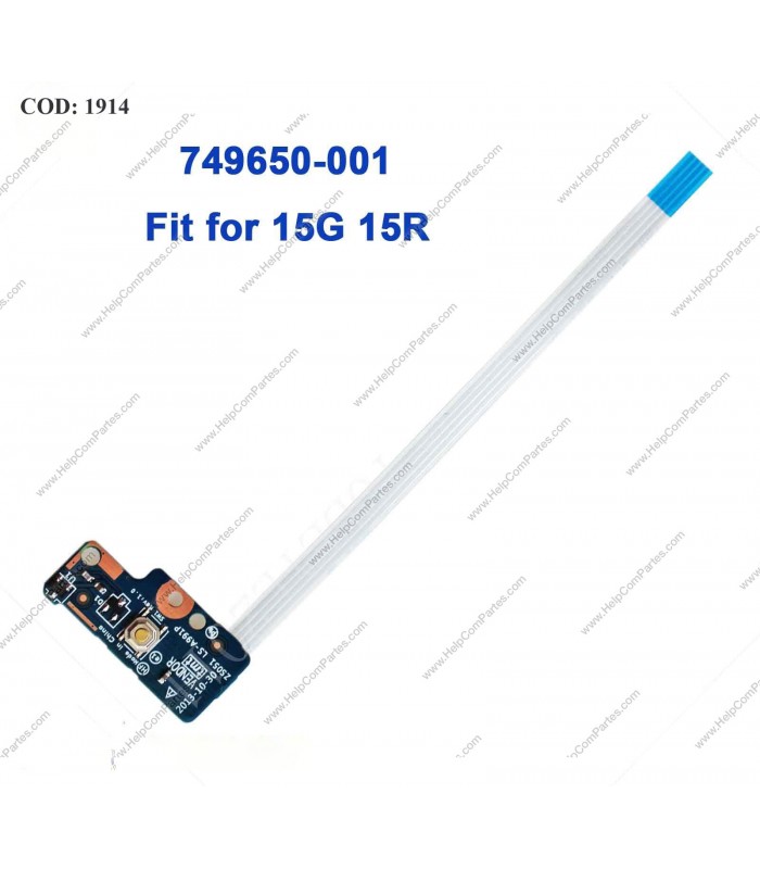 POWER BUTTON HP BD W/CABLE 250 255 256 G3 /15-G 15-H 15-R 15-T 15-Z 15Z-G 15T-R SERIES + CABLE/12cm 749650-001