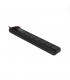 REGLETA FORZA FPS-005B, 2400W, BLACK 110V/220V 50/60Hz 10A, 90CM , 6NEMA 5-15P