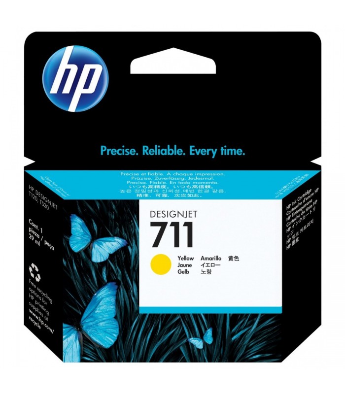 CARTUCHO HP CZ132A 711 YELLOW 29ML /DESIGNJET T120 T125 T130 T520 T525 T530 T525