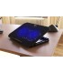 COOLING PAD XTECH XTA-156 LUZ LED / USB 2.0 / 7 NIVELES/HASTA 15.6"/8KG /2FAN 140mm BLUE/ 1200RPM BK