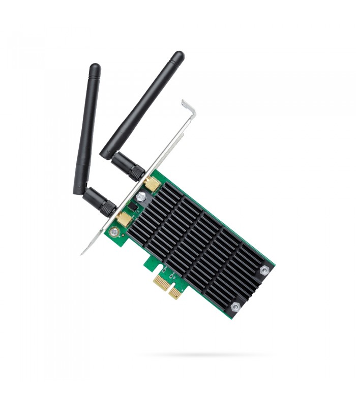 ADAPTADOR TP-LINK ARCHER T4E AC1200 PCI-E X1 INALÁMBRICO DUAL 2.4/5GHz 802.11ac 300-867Mbps/2X2-MIMO/2ANT/LP/ BK.