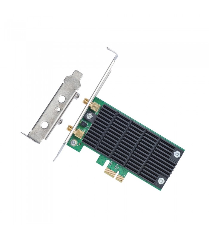 ADAPTADOR TP-LINK ARCHER T4E AC1200 PCI-E X1 INALÁMBRICO DUAL 2.4/5GHz 802.11ac 300-867Mbps/2X2-MIMO/2ANT/LP/ BK.