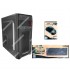 CASE SPEEDMIND SMSERPRO05 ATX/ 750W PSU 2XUSB 3.0/1XUSB 3.1 /1XUSB 2.0/CARD-READER KIT COMBO TM/MIC SPK PWR RT/ PC BK