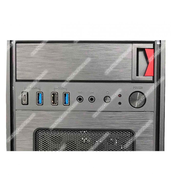 CASE SPEEDMIND SMSERPRO05 ATX/ 750W PSU 2XUSB 3.0/1XUSB 3.1 /1XUSB 2.0/CARD-READER KIT COMBO TM/MIC SPK PWR RT/ PC BK