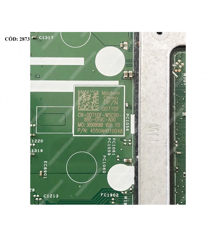 MBO DELL INSPIRON 14-3467 15-3567/ i5-7200U 2.50/T 3.10GHz 2C/UMA/2XDDR4 / TURIS 14 15 KBL SKL/ 0D71DF / 6TH 7TH ORIG.