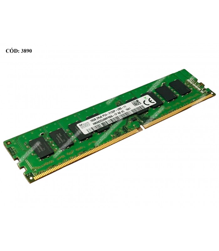 MEMORIA SK HYNIX 16GB DDR4 2133MHZ UDIMM Non-ECC 1.2V CL15 288PIN PC HMA82GU6MFR8N-TF N0 AC ORIG. (DS)