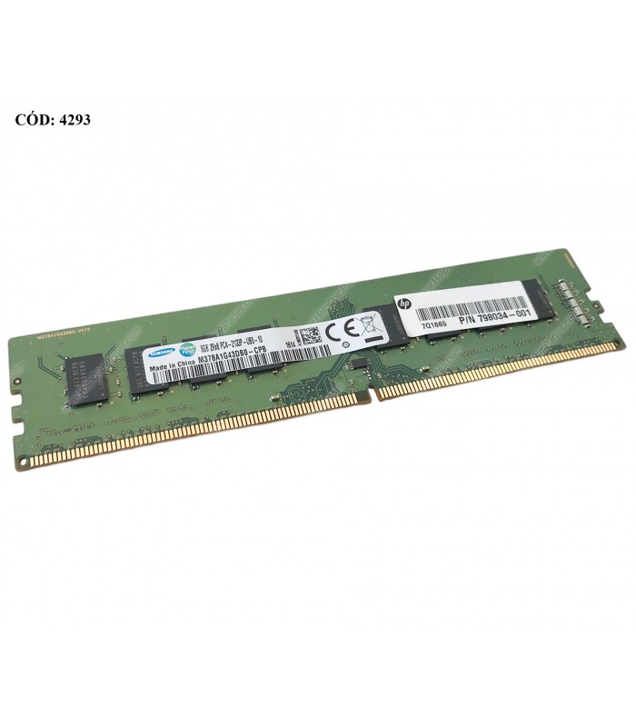MEMORIA SAMSUNG 8GB DDR4 2133MHZ UDIMM Non-ECC 1.2V CL15 288PIN PC M378A1G43DB0-CPB 798034-001 SN