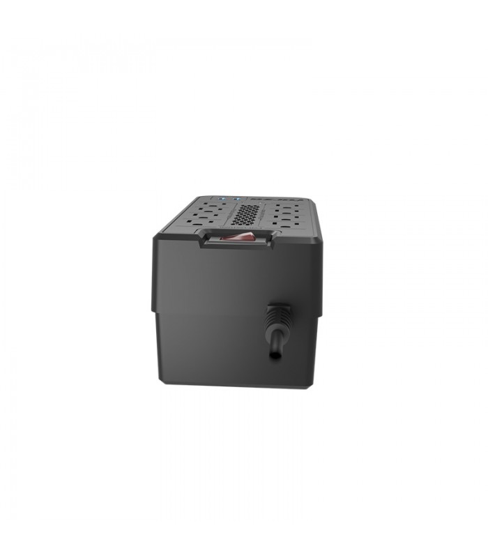REGULADOR FORZA FVR-1221USB 1200VA/600W, BLACK 120V 50/60Hz 5A,2XUSB 5VDC 2.4A,8NEMA 5-15R/