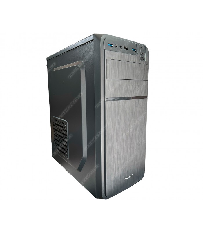 CASE XTRATECH XT-9Y53 ATX/MATX 600W PSU/ 3XUSB/1XDVD/POWER/RESET/MIC PC BK