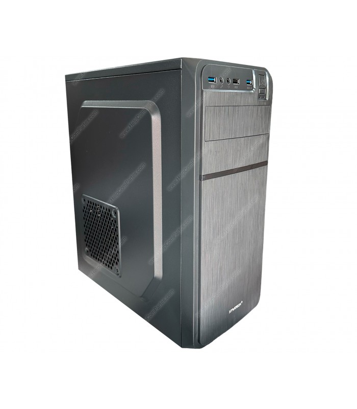 CASE XTRATECH XT-9Y53 ATX/MATX 600W PSU/ 3XUSB/1XDVD/POWER/RESET/MIC PC BK