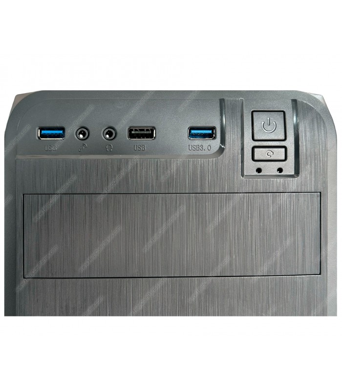 CASE XTRATECH XT-9Y53 ATX/MATX 600W PSU/ 3XUSB/1XDVD/POWER/RESET/MIC PC BK