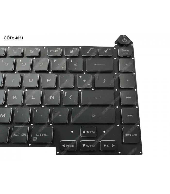 TECLADO ASUS ROG Strix G15 G513 G513IH G513IC G513QC G513QE G513Q G513QM G513QY G533 BK KB-WH PWR-KEY BL RGB V.1 LA ORIG