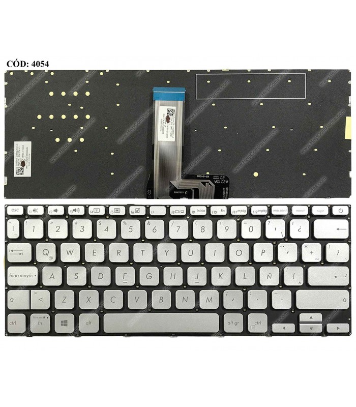 TECLADO ASUS Vivobook 14 X412 X412D X412J X412UA X412U X412UB X412FA A412 D412 M412 F412 S412 SR PWR-KEY LA ORIG.