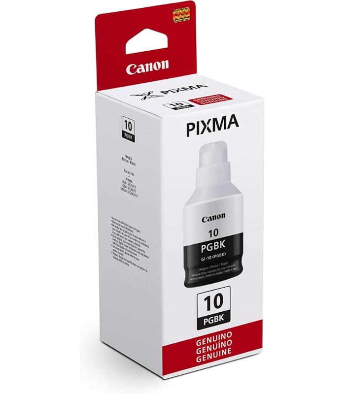 BOTELLA CANON GI-10 BK 170ml/PIXMA G5010 G5011 G6010 G6011 G7010 GM2010 GM2011 GM4010 PGBK 6000 PAG