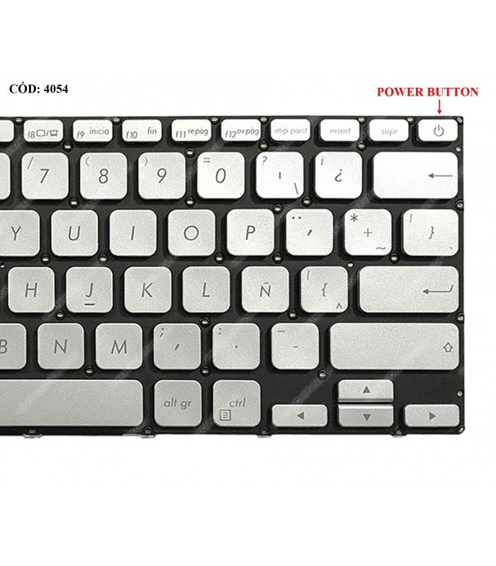 TECLADO ASUS Vivobook 14 X412 X412D X412J X412UA X412U X412UB X412FA A412 D412 M412 F412 S412 SR PWR-KEY LA ORIG.