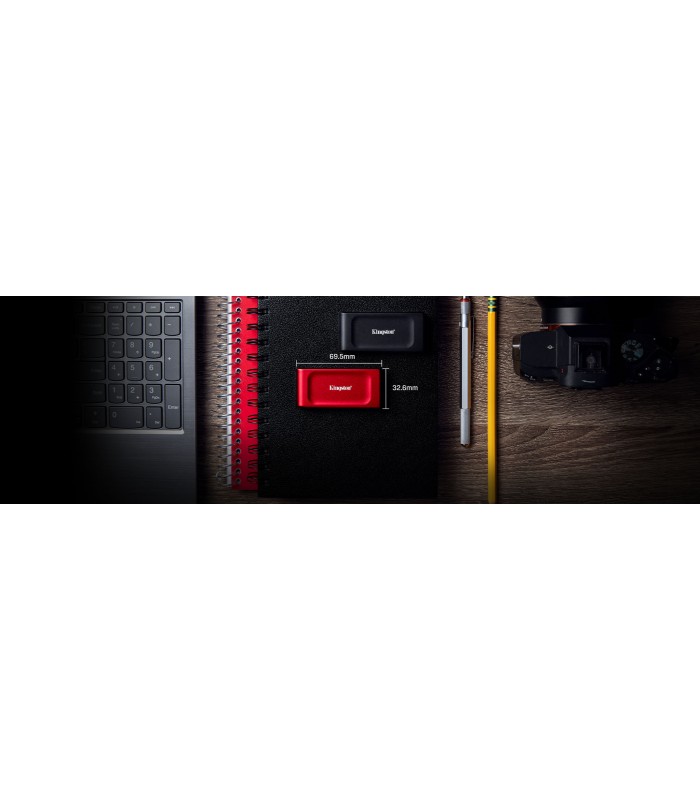 DISCO SSD EXTERNO KINGSTON XS1000R 1TB ROJO USB 3.2 GEN2 / USB-C A USB-A 1050/1000MB/s RW / SXS1000R/1000G