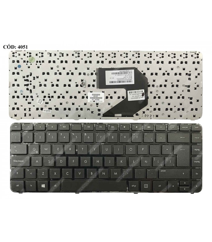 TECLADO HP PAV. G4-2000 G4-2100 G4-2200 G4-2300 SERIES+MARCO WIN8 BK LA ORIG.