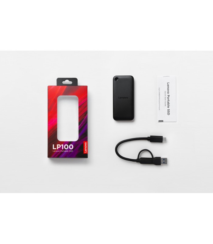 DISCO SSD EXTERNO LENOVO LP100 1TB BLUE USB 3.2 GEN1 / USB-C A USB-A 450/445MB/s RW / 5SD1Q42867