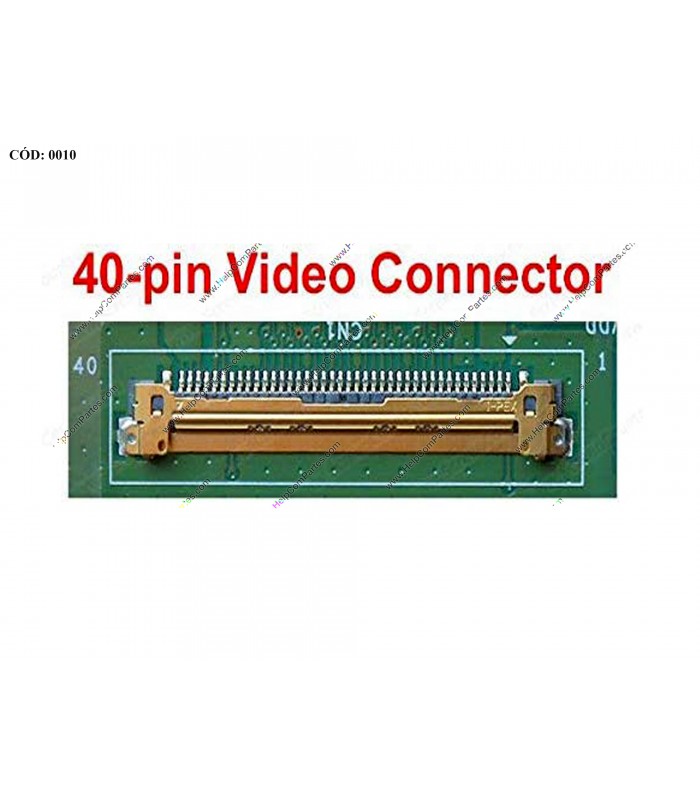 DISPLAY 14.0" 40PIN WLED SLIM WXGA HD (1366x768) GLOSSY 60Hz VC-D PCBA FLAT SEG. U/D BRACKET 760105-001