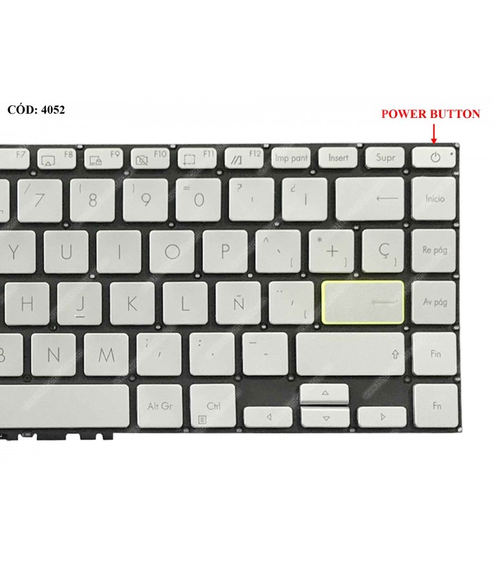 TECLADO ASUS Vivobook S14 S433 S433EA S433EQ S433FA S433FL S433JQ X421 X421E X413 X413E SERIES SR PWR-KEY SP ORIG.