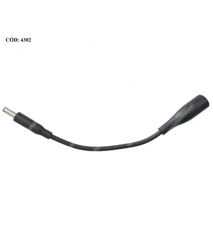 DELL AC POWER ADAPTER DONGLE CONVERTER 130W 7.4*5.0 HEMBRA A 4.5*3.0mm MACHO 100~240V 17CM 0D5G6M ORIG.