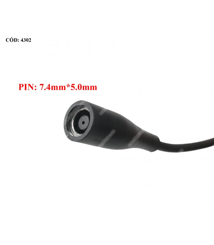 DELL AC POWER ADAPTER DONGLE CONVERTER 130W 7.4*5.0 HEMBRA A 4.5*3.0mm MACHO 100~240V 17CM 0D5G6M ORIG.