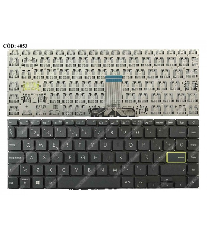 TECLADO ASUS Vivobook S14 S433 S433EA S433EQ S433FA S433FL S433JQ X421 X421E X413 X413E SERIES BK PWR-KEY SP ORIG.