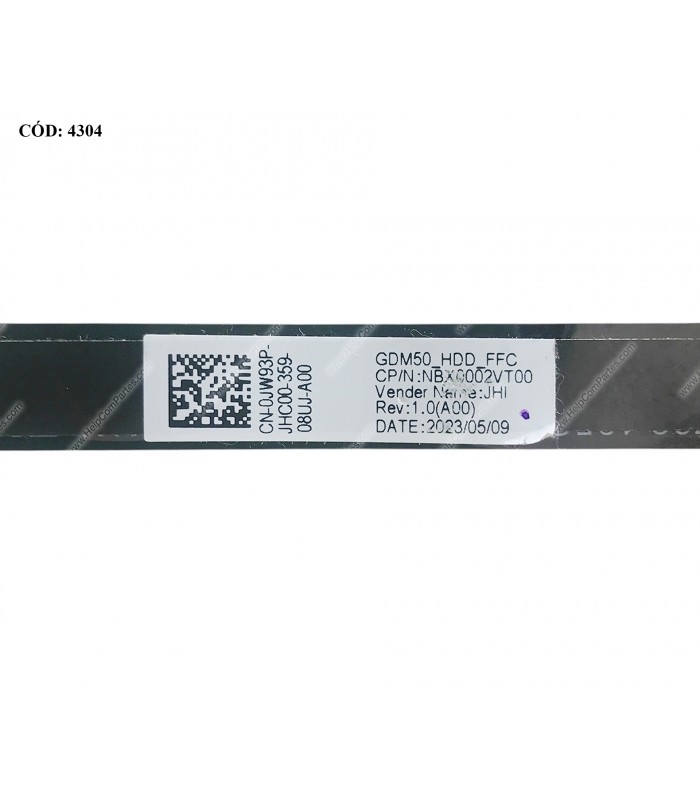 HDD CABLE SATA DELL INSP. 15 3510 3511 3515 3520 3521 3525 3530 VOSTRO 3510 3515 SERIES NBX0002VT00 0JW93P ORIG.