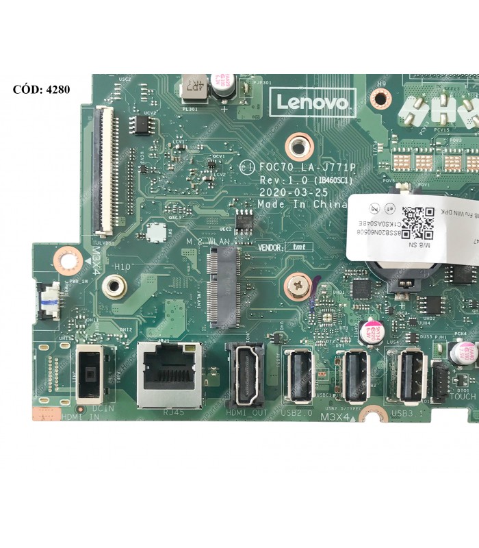 MBO LENOVO LA-J771P LGA1200 /2X DDR4 /3X USB/1X HDMI/IC AIO 3-24IMB05 3-22IMB05 3-27IMB05 SERIES 5B20U54070 ORIG.