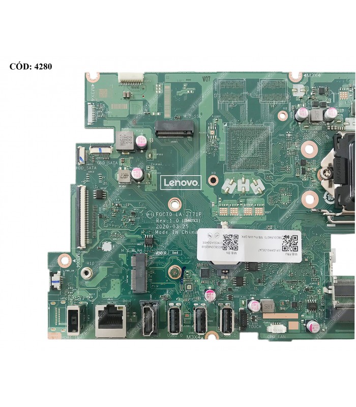 MBO LENOVO LA-J771P LGA1200 /2X DDR4 /3X USB/1X HDMI/IC AIO 3-24IMB05 3-22IMB05 3-27IMB05 SERIES 5B20U54070 ORIG.