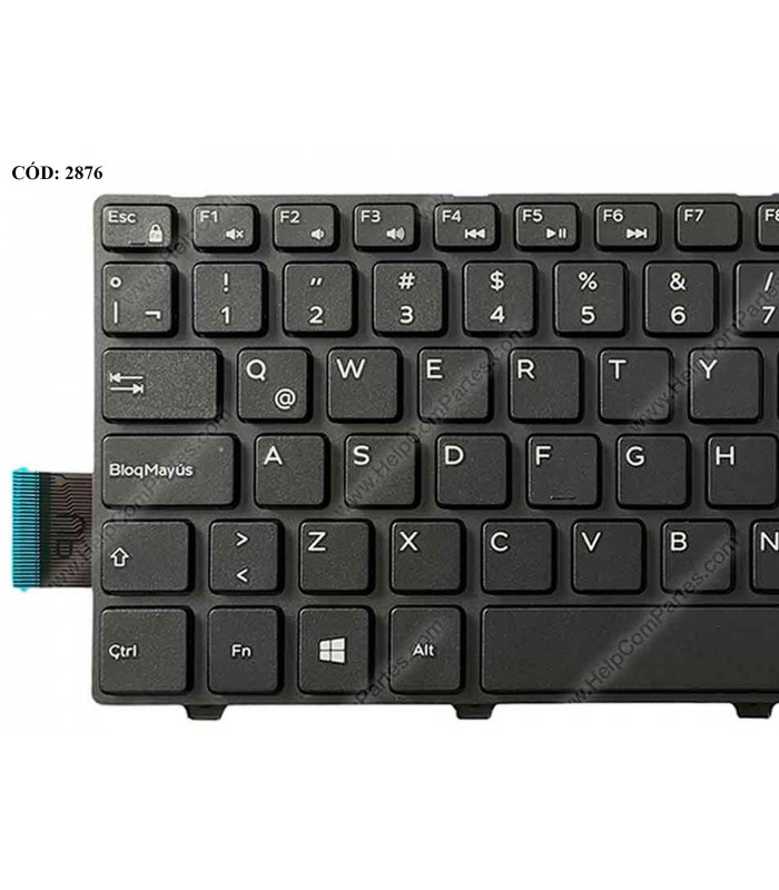 TECLADO DELL INSP. 14-3000 3442 3443 5447 5442 5445 7447/ LATITUDE 3450/ VOSTRO 14 3458 3446 SERIES BK LA ORIG.