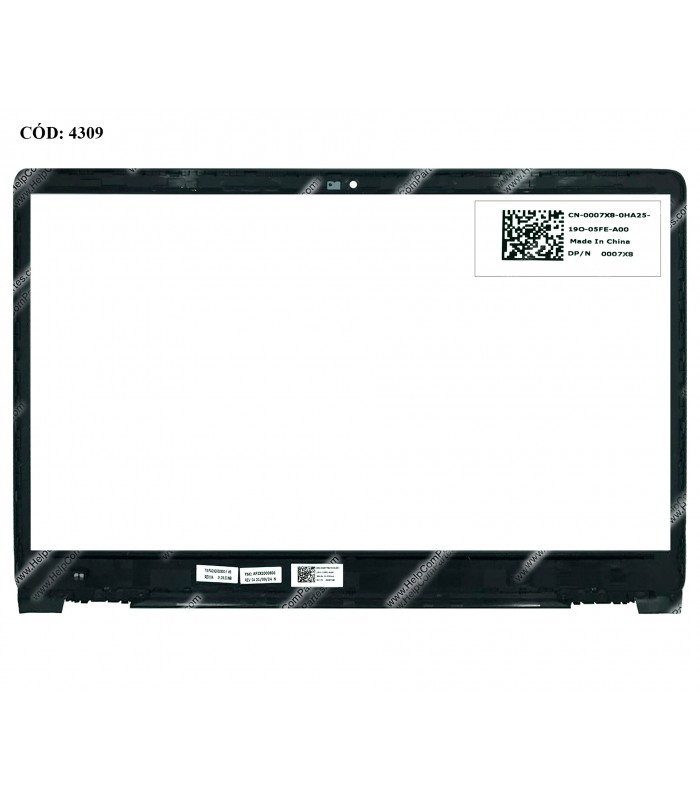 LCD BEZEL DELL INSP. 15 3000 3500 3501 3502 3505 15.6" VOSTRO 15 3500 3501 SERIES BK 0007X8 ORIG. (DS)