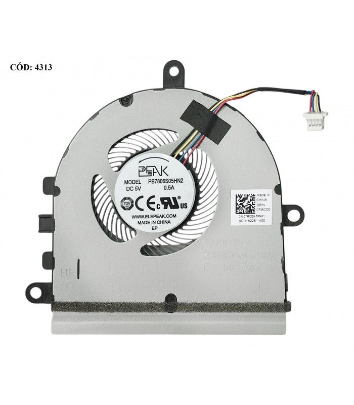 VENTI. DELL INSPIRON 15 5570 5575 3501 3533 3583 3585 5593 SERIES 07MCD0 4PIN V.2 ORIG. (DS)