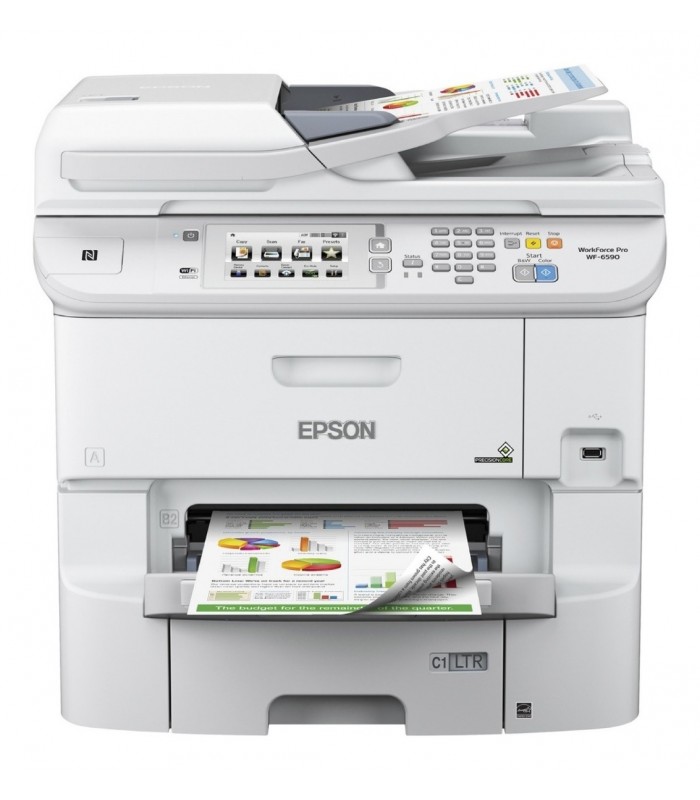 IMPRESORA EPSON WORKFORCE PRO WF-6590 PRINT/COPY/SCAN/FAX/ETHERNET/WI-FI/ DUPPLEX/1Y
