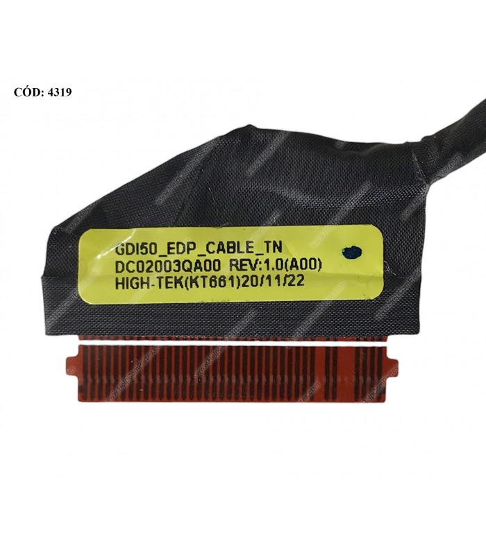 FLEX LCD DELL INSP. 15 3501 3502 3505 5593 5594 VOSTRO 3501 3502 3505 SERIES 40PIN eDP 60HZ TS DC02003QA00 0VXR52 ORIG. (DS)