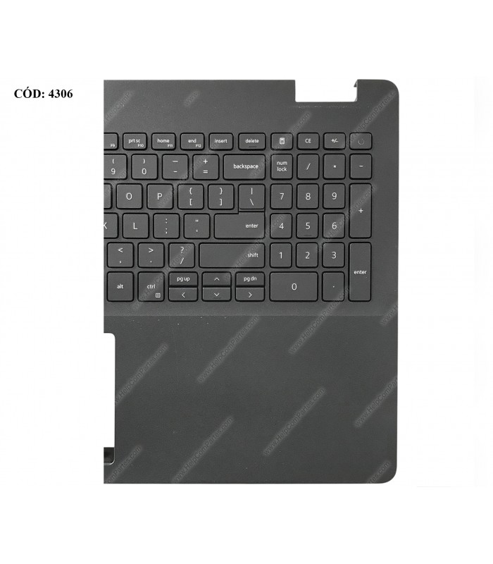 DELL ASSY W/KB W/PLMRST /15 3000 3500 3501 3502 3505 15.6" VOSTRO 15 3500 3501 SERIES 080V09 033HPP N-USB-C BK US ORIG. (DS)