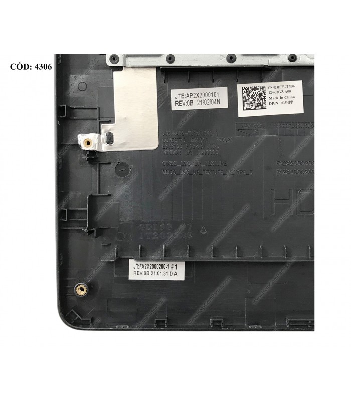 DELL ASSY W/KB W/PLMRST /15 3000 3500 3501 3502 3505 15.6" VOSTRO 15 3500 3501 SERIES 080V09 033HPP N-USB-C BK US ORIG. (DS)