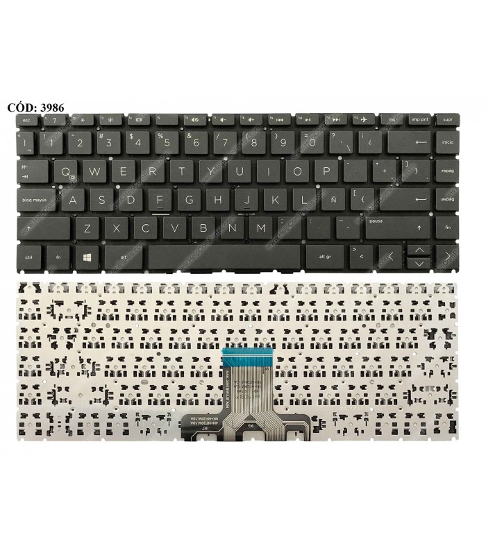 TECLADO HP PAV 14-DA 14-CC 14-CE 14-DP 14-CR 14-DF 14-CM 14-CK 14-CF 14-CD 14Z-CM 14Q-CY SERIES SIN MARCO BK LA ORIG.