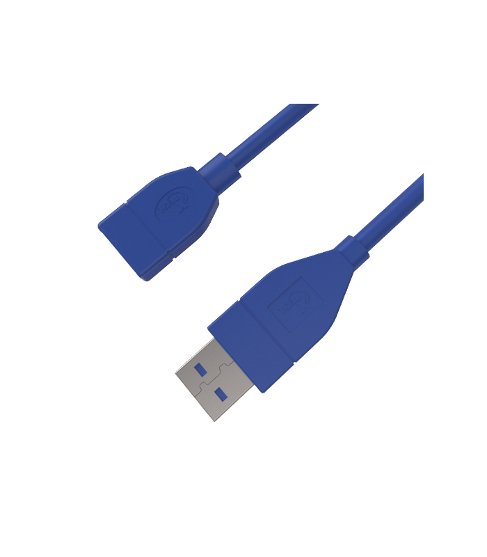 CABLE USB XTECH EXTENSION USB 3.0 MACHO A USB 3.0 HEMBRA 5Gbps 1.8M AZUL XTC-353