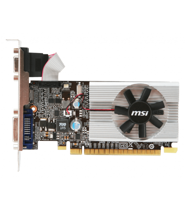 TARJETA VIDEO MSI GEFORCE N210/ DDR3 1GB /PCIE 2.0/1X HDMI /1X VGA /1X DVI-D /LOW P./ 64bit/1FAN/ N210-MD1G/D3