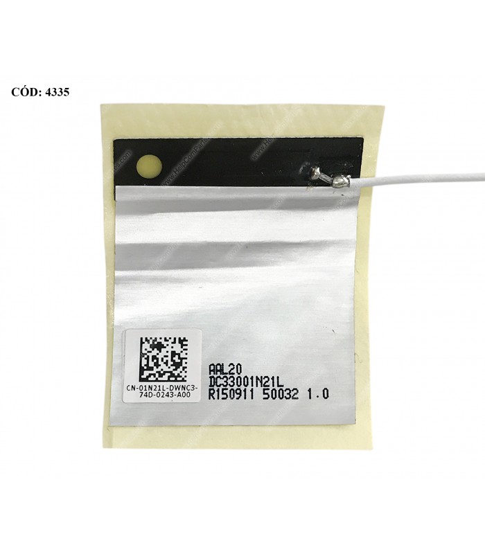 ANTENA WIFI INTERNA NGFF/ M.2 DELL INSP. 15 5555 5558 5559 5542 3551 3552 3558 3559 SERIES 01N21L DC33001N21L ORIG. (DS)
