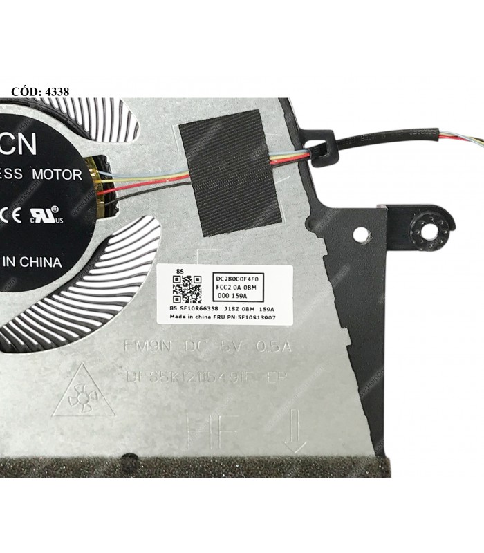VENTI. LENOVO IP 3-14ARE05 3-14ADA05 3-14IML05 3-14IIL05 3-14ITL05 V14 G1-IML SERIES 5F10S13907 4PIN ORIG.