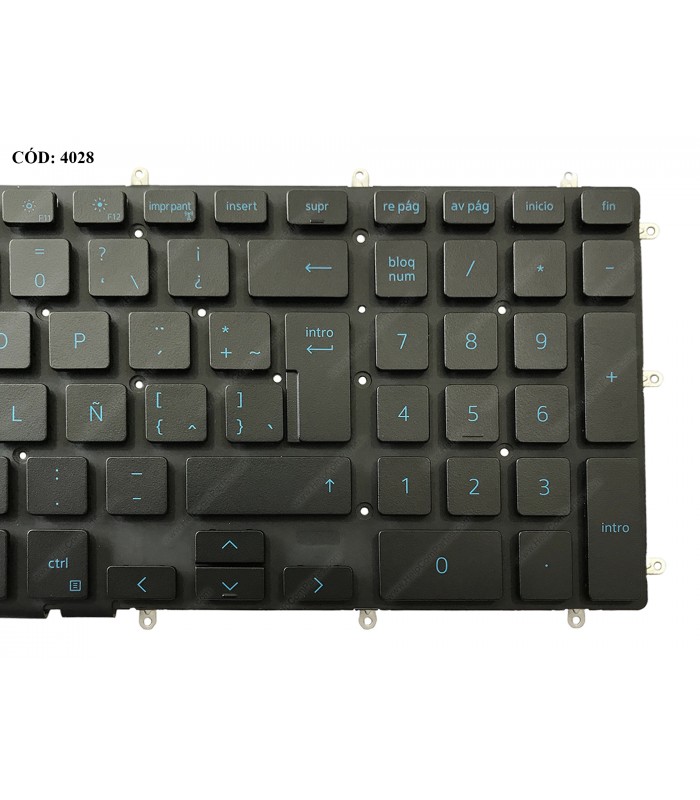 TECLADO DELL INSP. GAMING 15 5567 7559 7567 7566 15-7000 5565 5765 5767 G3-3579 3590 G5 5500 G3 3500 BK BL-BLUE LA ORIG.