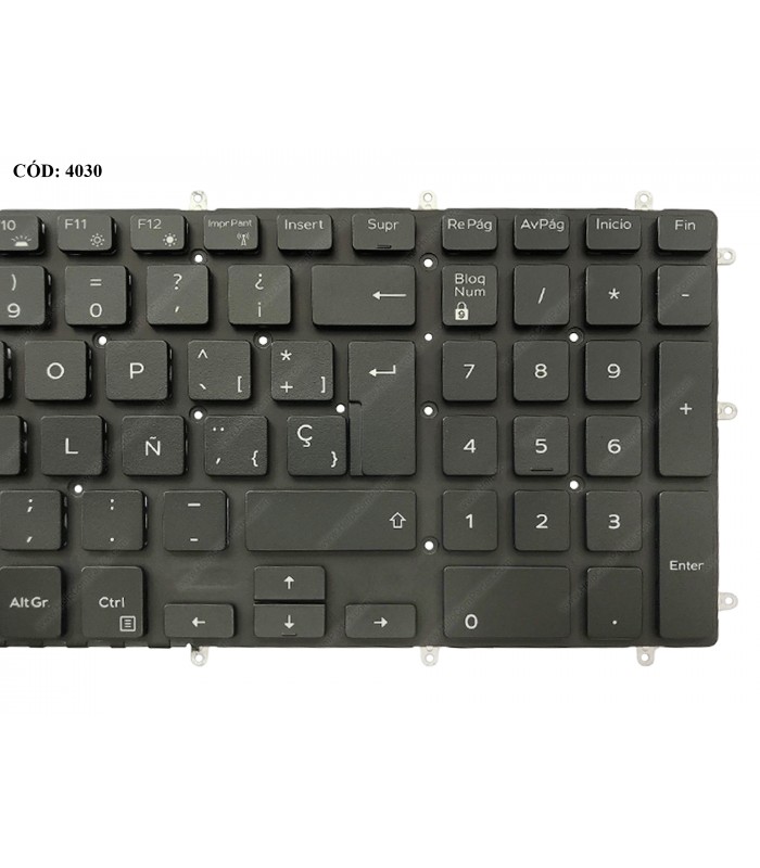 TECLADO DELL INSP. 15 3580 3581 3582 3583 3584 5565 /3579 3590 3595 G3 /5587 G5 /7588 7590 G7/ G5-5500 BK BL-WH SP ORIG